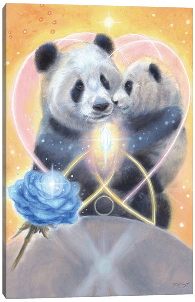 Panda - Unconditional Love Canvas Art Print - Marjolein Kruijt
