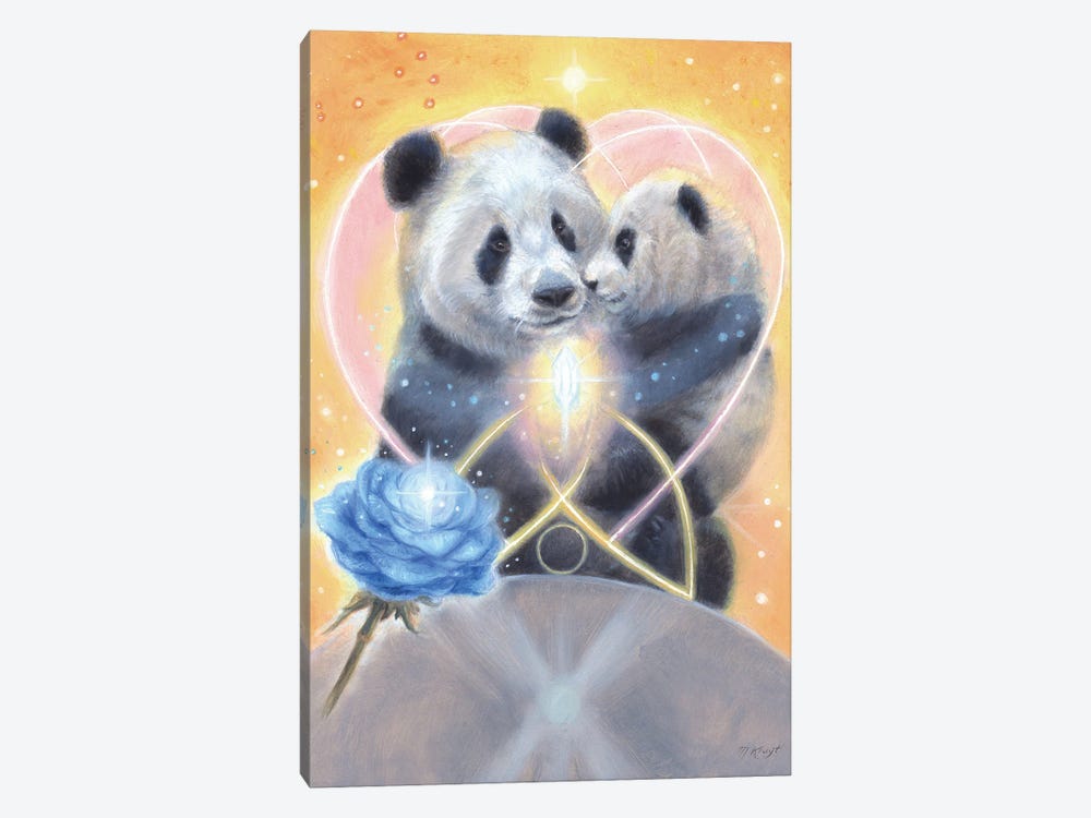 Panda - Unconditional Love by Marjolein Kruijt 1-piece Canvas Art
