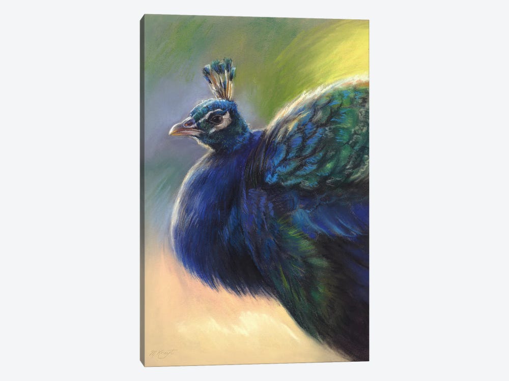 Peacock by Marjolein Kruijt 1-piece Canvas Art