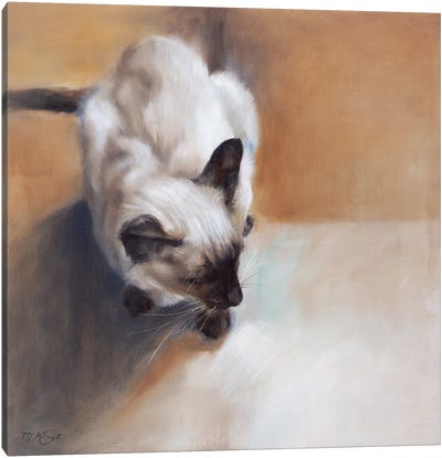 Siamese Cat Canvas Art Print - Marjolein Kruijt