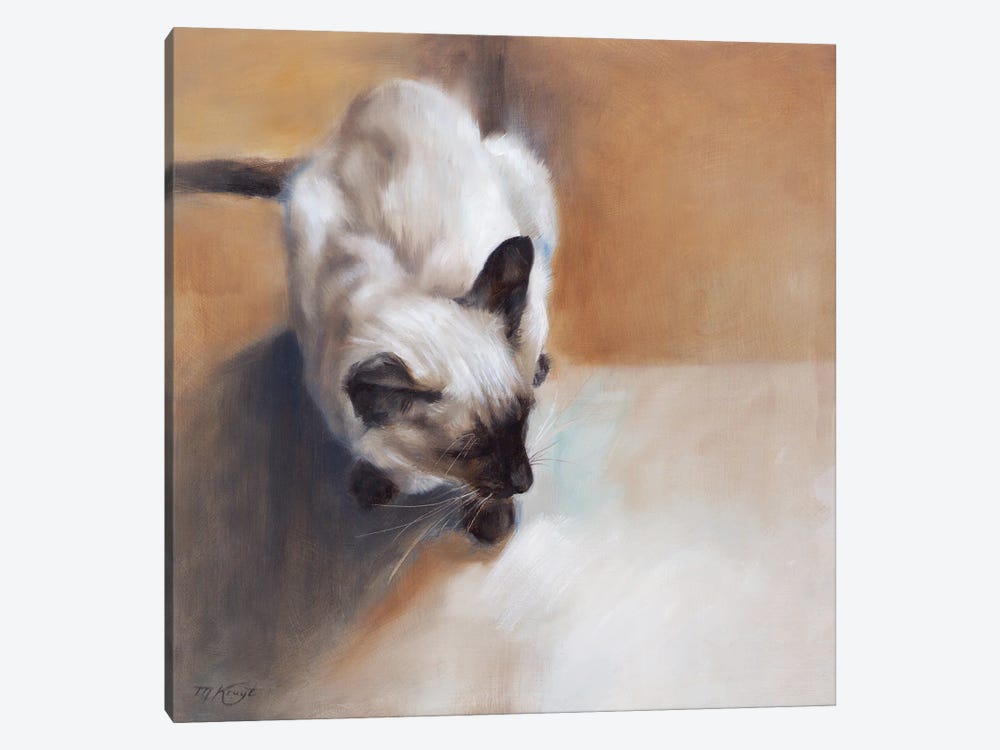Siamese Cat by Marjolein Kruijt 1-piece Canvas Art