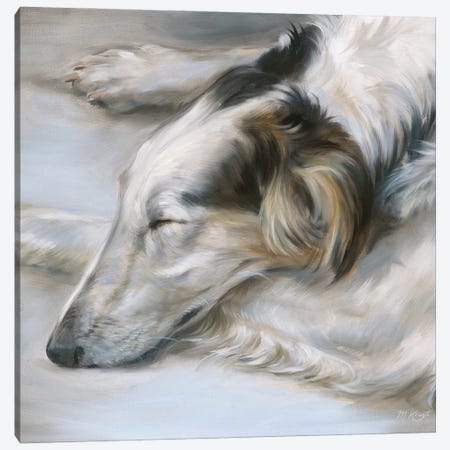 Relax - Borzoi Dog Canvas Print #MKJ67} by Marjolein Kruijt Canvas Artwork