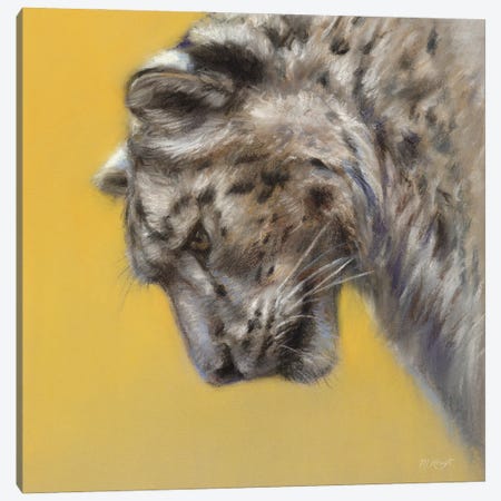 Snow Leopard Canvas Print #MKJ68} by Marjolein Kruijt Art Print