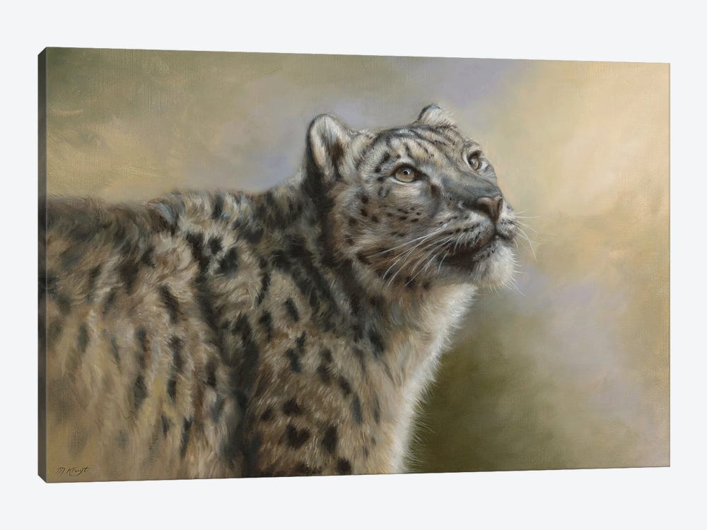Snow Leopard II by Marjolein Kruijt 1-piece Canvas Art Print