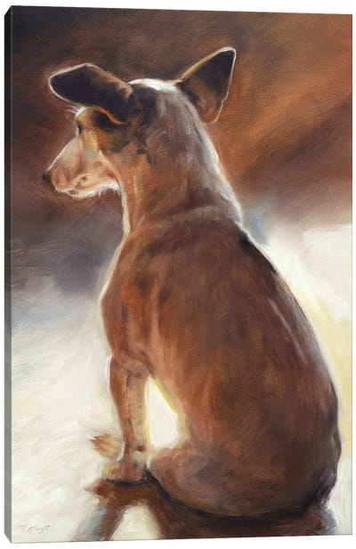 Jack Russell Terrier Canvas Art Print - Illuminated Oil Paintings