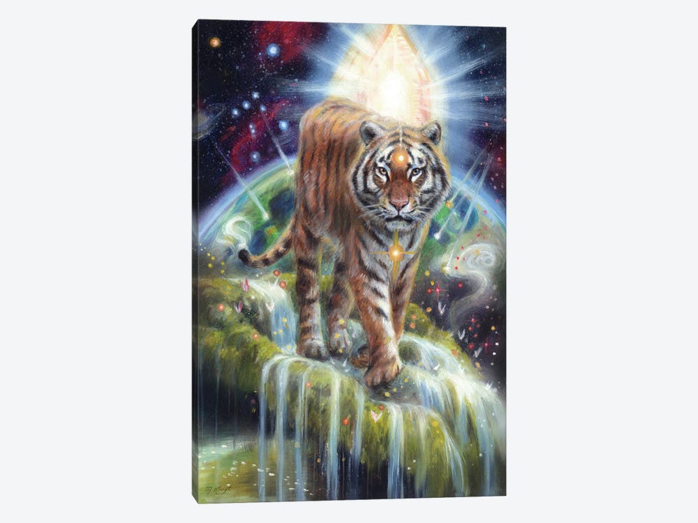 Tiger - Guardian Of The Light by Marjolein Kruijt 1-piece Canvas Artwork