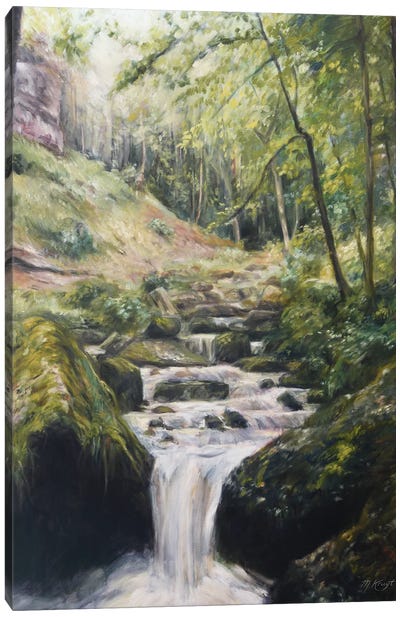 Waterfall Herisson Canvas Art Print - Marjolein Kruijt