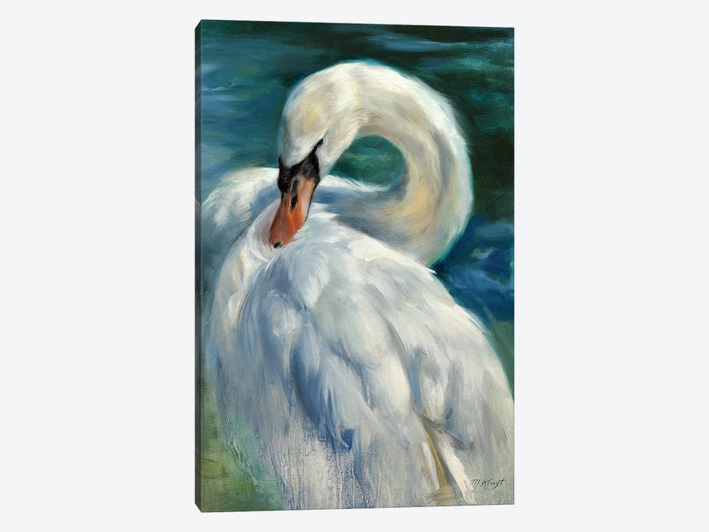 Gracious Mute Swan by Marjolein Kruijt 1-piece Canvas Artwork
