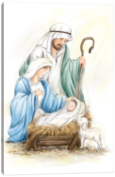 Nativity Jesus baby Canvas Art Print