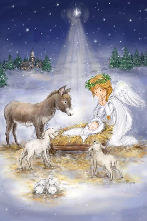 Nativity with angel