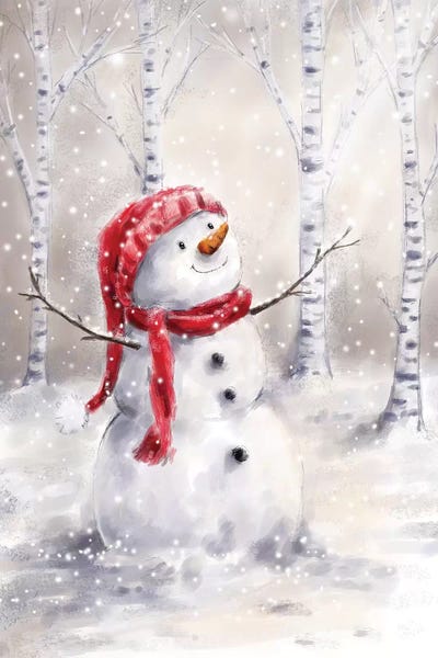 MAKIKO: Snowman in Wood I by MAKIKO