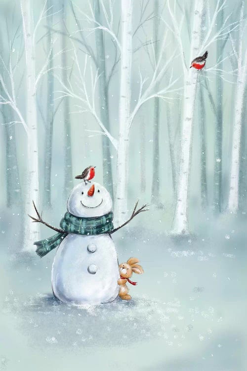 Snowman in Wood II