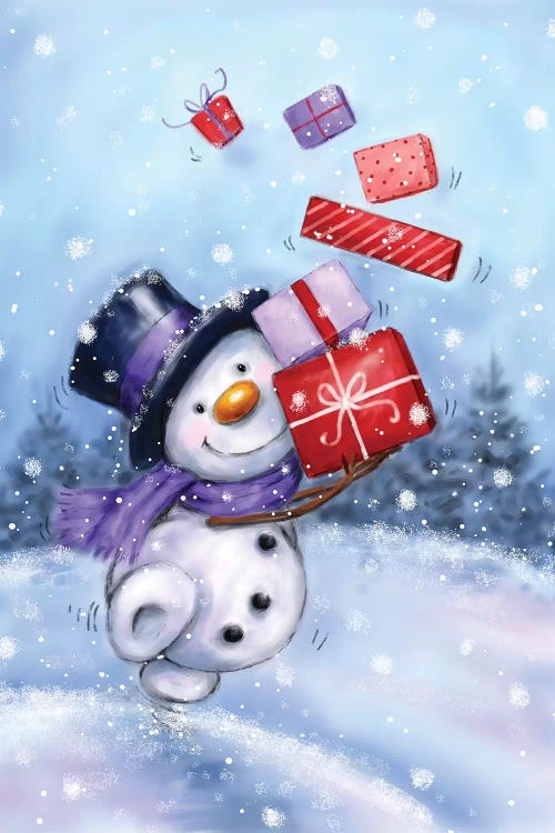 Snowman with Presents IV