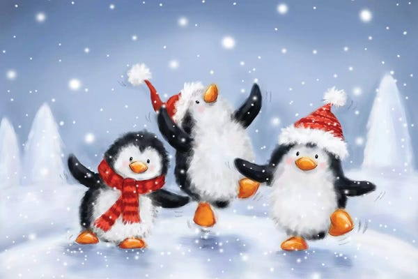 Penguins: Three Penguins II by MAKIKO