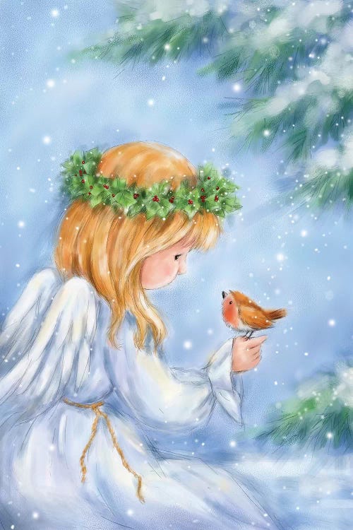 Angel and Robin by MAKIKO wall art