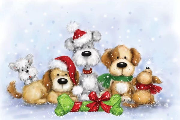 Christmas Animals: Dogs by MAKIKO