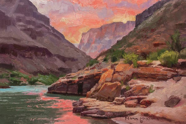 Southwest Décor: Nightfall At Pumpkin Springs by Mark McKenna