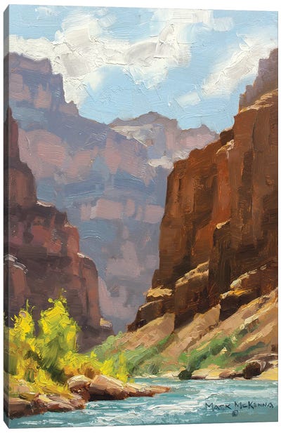 Receeding Cliffs Canvas Art Print - Western Décor