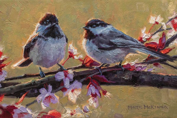 Golden Hour Animals: Chickadees by Mark McKenna