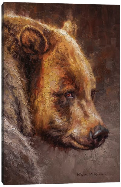 Strawberry Blonde Canvas Art Print - Brown Bear Art