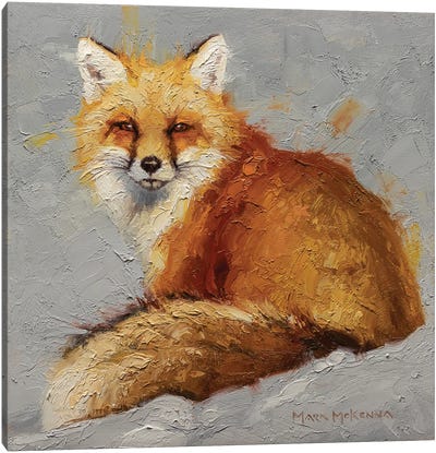 That Look Canvas Art Print - Golden Hour Animals