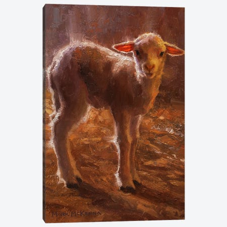 The Lamb Canvas Print #MKM62} by Mark McKenna Canvas Wall Art