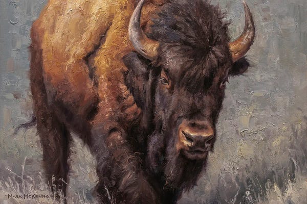 Bison & Buffaloes: Brush Buster by Mark McKenna