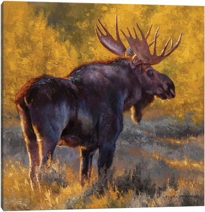 Brush Hog Canvas Art Print - Moose Art