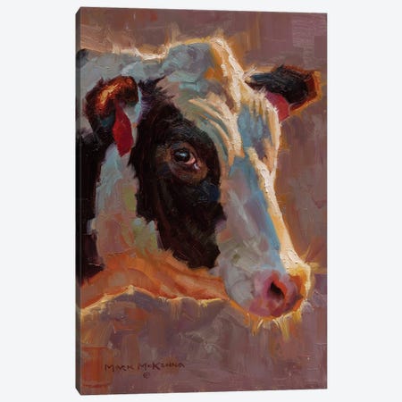 Holstein Canvas Print #MKM83} by Mark McKenna Canvas Artwork