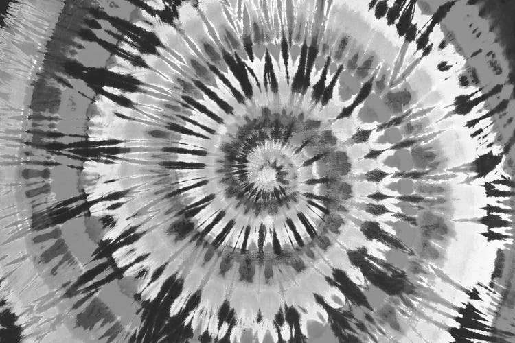 Tie Dye Black and White Canvas Print by Molly Kearns | iCanvas