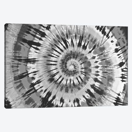 Tie Dye Black and White Canvas Print #MKN6} by Molly Kearns Canvas Artwork
