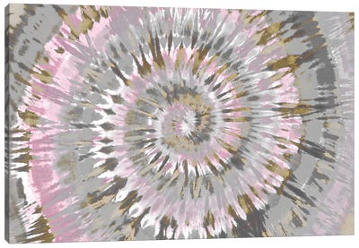 Tie Dye Blush Pink Canvas Art Print
