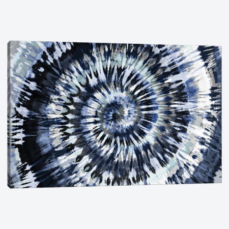 Tie Dye Indigo Blue Canvas Print #MKN9} by Molly Kearns Canvas Print