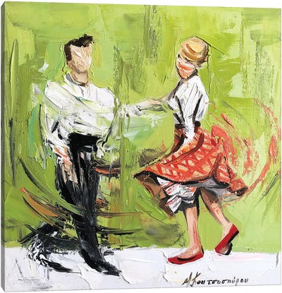 Please Dance Canvas Art Print - Marina Koutsospyrou