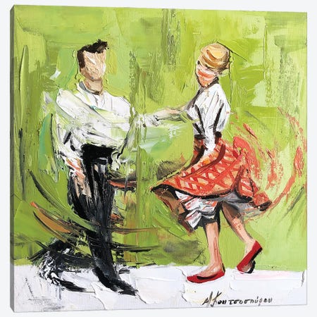 Please Dance Canvas Print #MKP20} by Marina Koutsospyrou Art Print