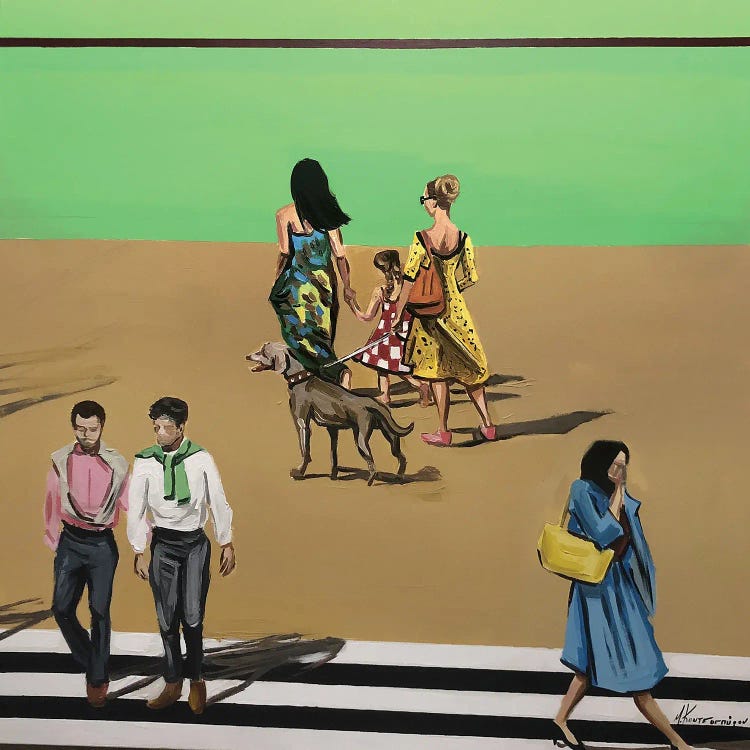 Walking by Marina Koutsospyrou wall art