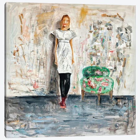 Woman Canvas Print #MKP30} by Marina Koutsospyrou Canvas Wall Art