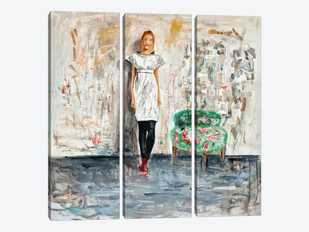Woman by Marina Koutsospyrou 3-piece Canvas Wall Art