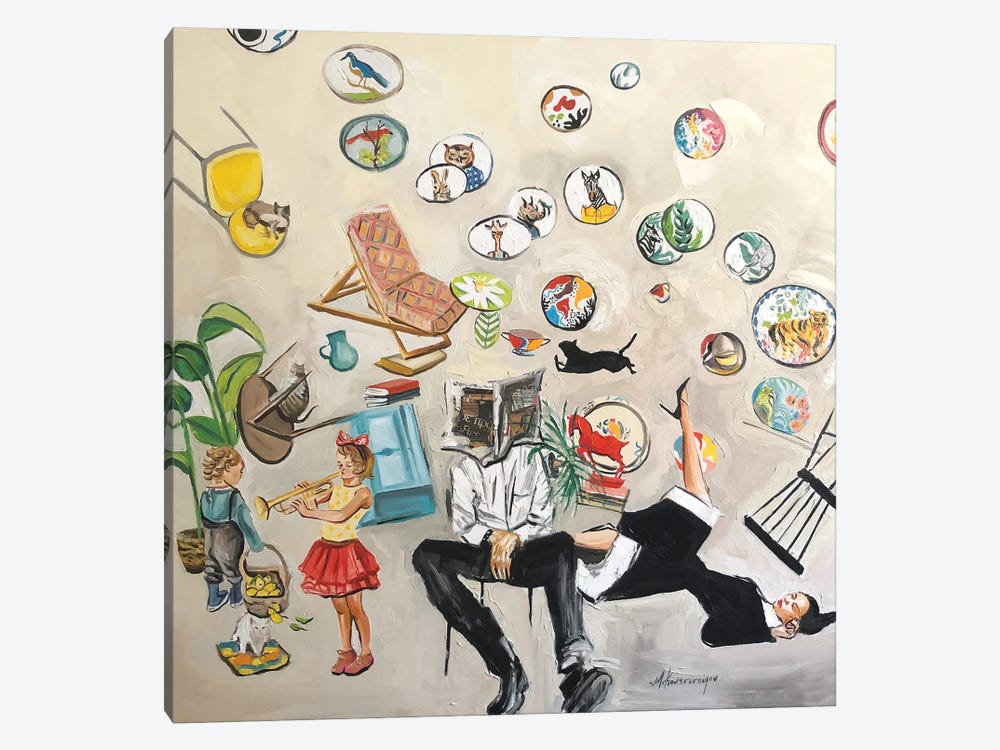 Home Stories by Marina Koutsospyrou 1-piece Canvas Wall Art