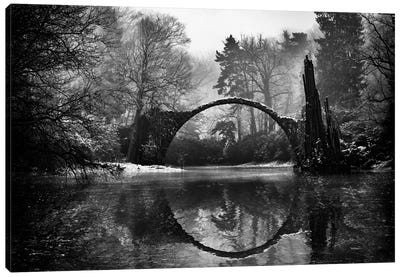 Devil's Bridge II Canvas Art Print - Black & White Photography