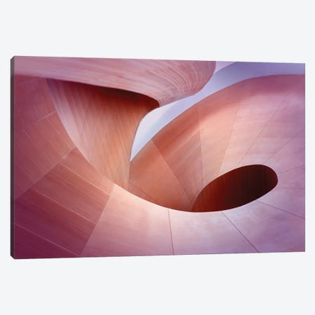 Wooden Curves Canvas Print #MKR7} by Mike Kreiten Canvas Print