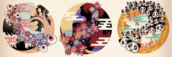 Pandas: Triple Fun #2 by 5by5collective