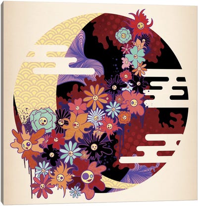 Floral Scent Canvas Art Print - Kaibutsu Mash Collection