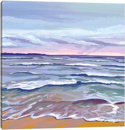 Sunset Waves Canvas Art Print - Margo Ku
