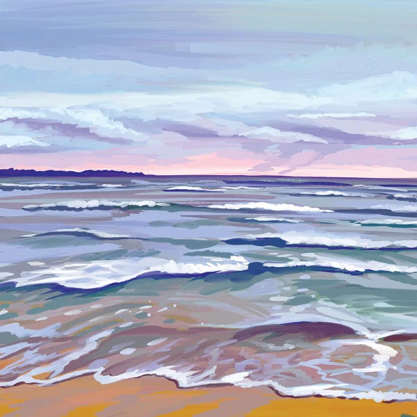 Ocean Sunrises & Sunsets: Sunset Waves by Margo Ku