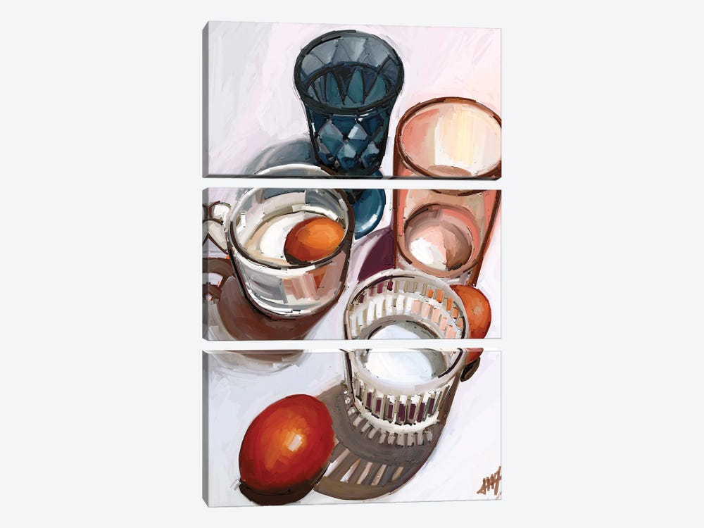 Tableware by Margo Ku 3-piece Canvas Art
