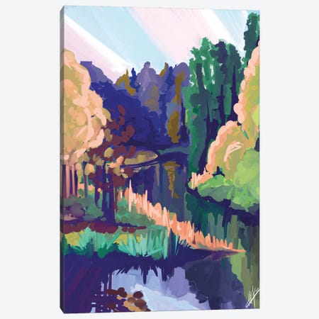 Valge River Canvas Print #MKU25} by Margo Ku Art Print