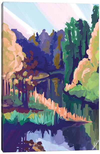 Valge River Canvas Art Print