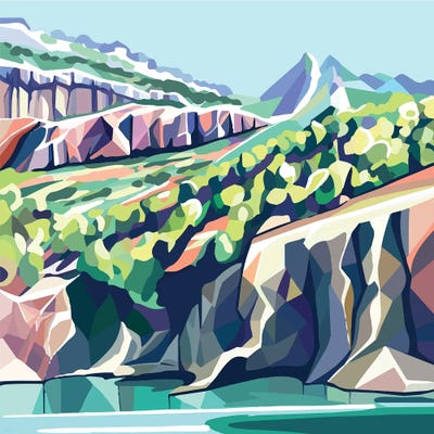 Spanish Peaks by Margo Ku acrylic art print