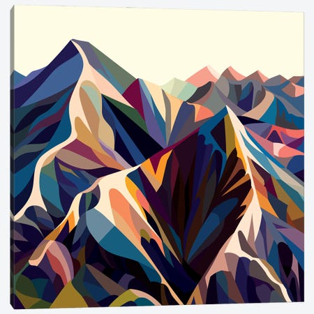 Mountains Original Canvas Print #MKU2} by Margo Ku Canvas Print